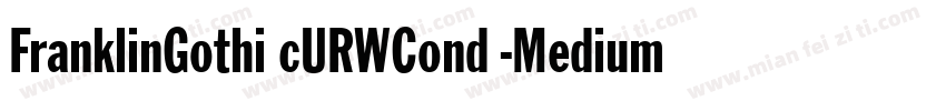 FranklinGothi cURWCond -Medium字体转换